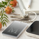 Search for black white grey key rings Monogrammed