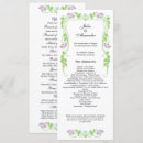 Search for swirl wedding programs Floral