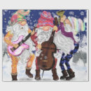 Search for musical christmas wrapping paper Gnomes