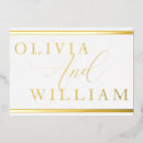Search for gold foil pressed wedding invitations Elegant