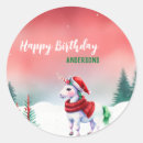 Search for unicorn christmas stickers Xmas