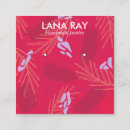 Search for tropical business cards Pink