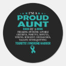 Search for proud aunt stickers Warrior