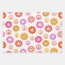 Search for peace sign wrapping paper 70s