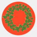 Search for holly leaves stickers Red