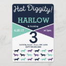 Search for dog birthday invitations Dachshund