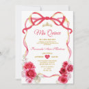 Search for red ribbon invitations Red and gold