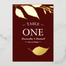 Search for gold foil table cards Simple