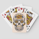 Search for mexican sugar skull playing cards Floral
