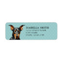 Search for doberman pinscher return address labels Cute