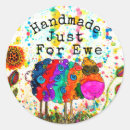 Search for funny knitting stickers Ball of yarn