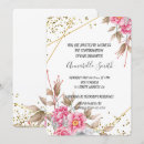 Search for floral confirmation invitations Gold