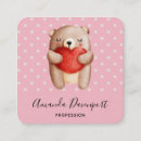 Search for teddy bear business cards Watercolor