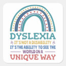 Search for dyslexics stickers Awareness