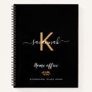 Search for back to school notebooks Black and gold