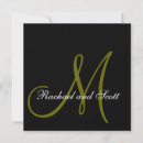 Search for modern monogram wedding invitations Initial