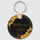 Search for lettered key rings Black and gold