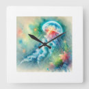 Search for luminous clocks Watercolor
