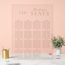 Search for large wedding seating charts Pink