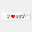 Search for hearing bumper stickers Asl