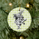 Search for white rabbit christmas tree decorations Vintage