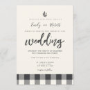 Search for buffalo check wedding invitations Black