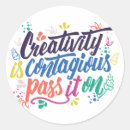 Search for contagious stickers Typography