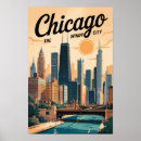 Search for vintage chicago posters Retro vintage travel