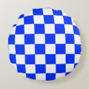 Search for blue check cushions Blue and white
