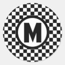 Search for black and white check stickers Racing