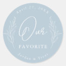 Search for our wedding stickers Dusty blue