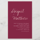 Search for burgundy wedding invitations Modern