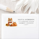 Search for red brown return address labels Pumpkins
