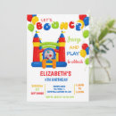 Search for bounce house party invitations Colorful