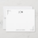 Search for couples monogram note cards Classic