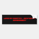 Search for love your country bumper stickers Government