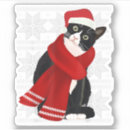 Search for black and white santa stickers Cat
