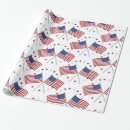 Search for 4th of july wrapping paper Flags