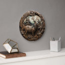 Search for hunting deer clocks Rustic