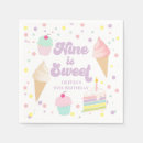 Search for pink cupcake napkins Ice cream