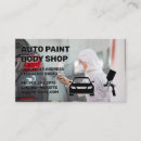 Search for car paint business cards Mechanic