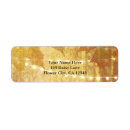 Search for falling leaves return address labels Gold