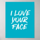 Search for faces posters Typography