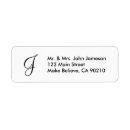 Search for monogram envelope labels Elegant