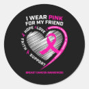 Search for breast cancer friend stickers Wear