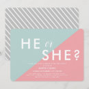 Search for modern gender reveal invitations Simple