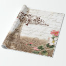 Search for french script wrapping paper Floral