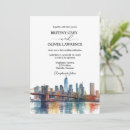 Search for new york skyline invitations Watercolor