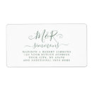 Search for green sage return address labels Elegant