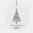 Search for black and white christmas tree decorations Simple